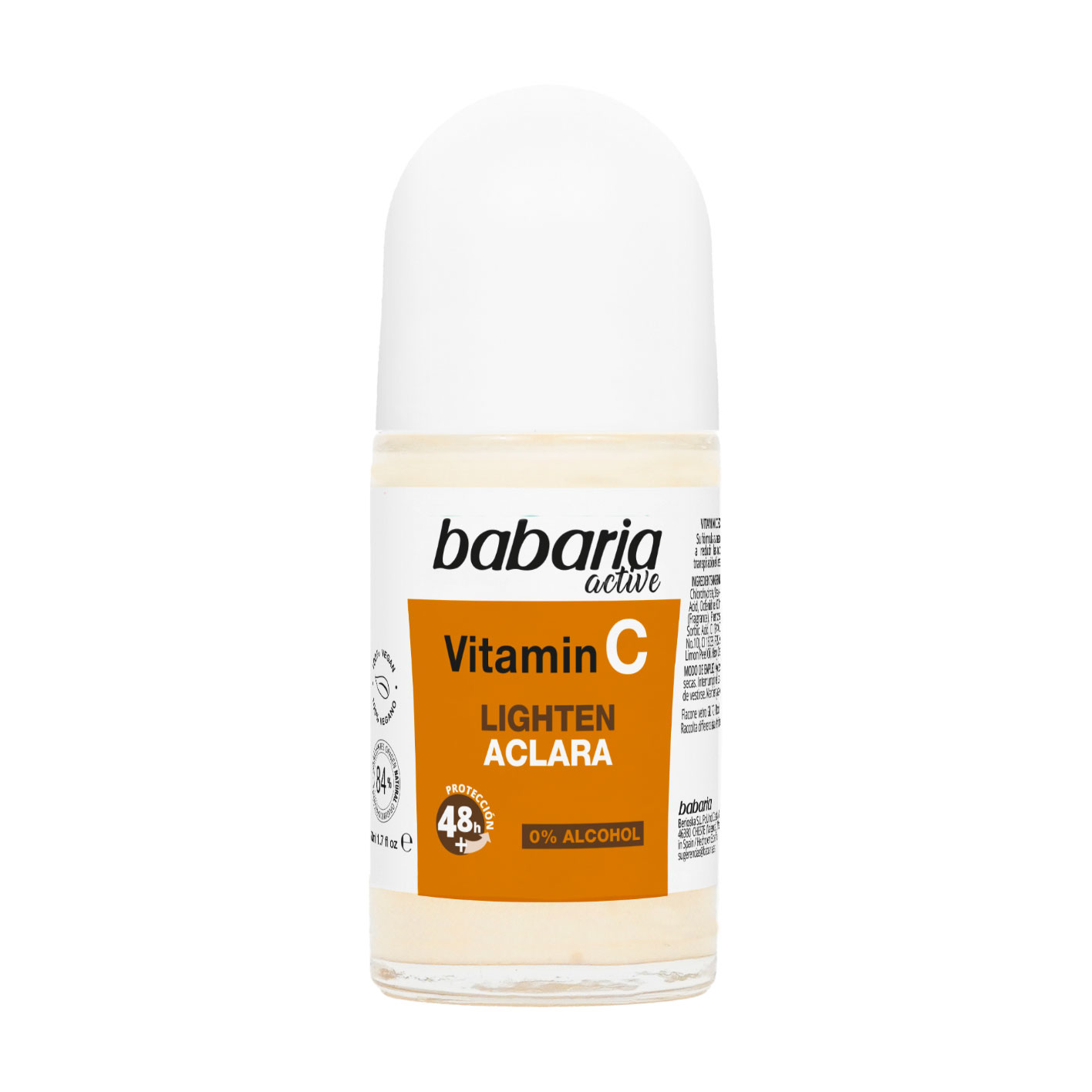 Кульковий дезодорант Babaria Active Vitamin C з вітаміном C, 50 мл